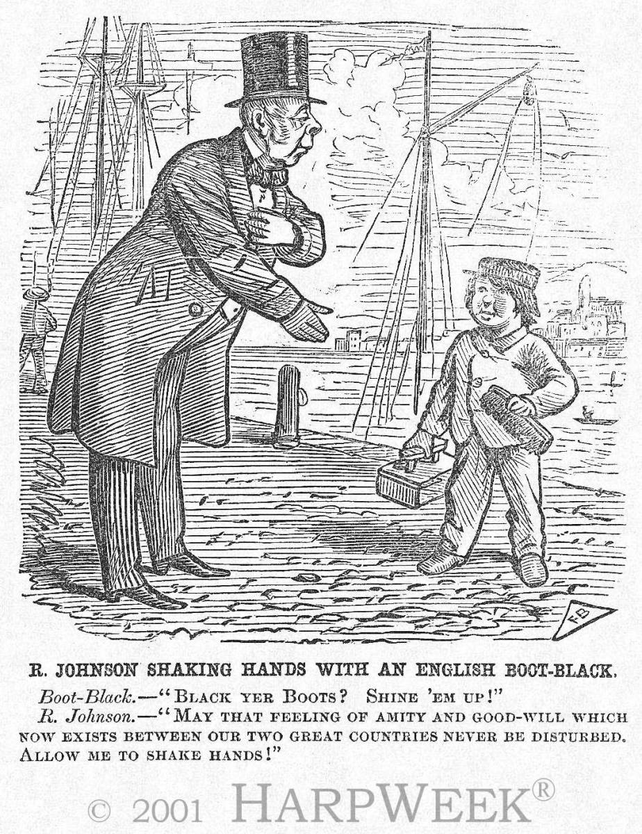 �R. Johnson Shaking Hands With An English Boot-Black�
