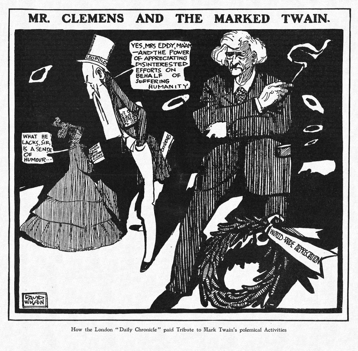 �Mr. Clemens and the Marked Twain�