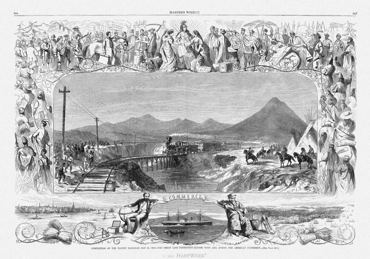 �Completion of the Pacific Railroad ��