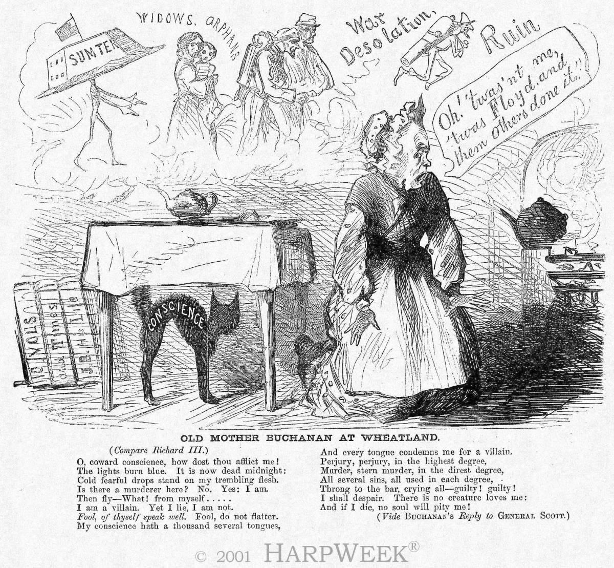 �Old Mother Buchanan at Wheatland"