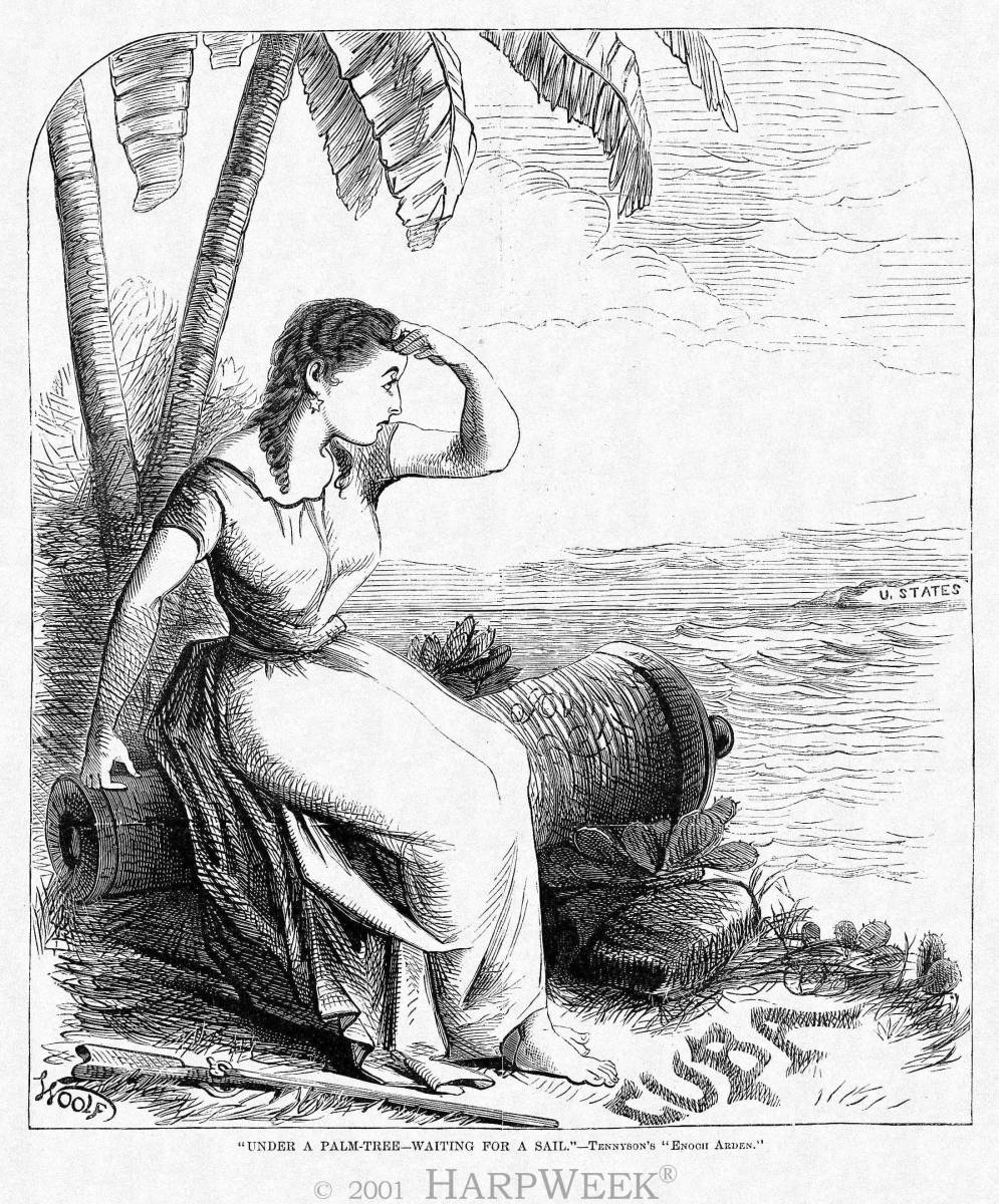 �Under a Palm Tree, Waiting for a Sail�